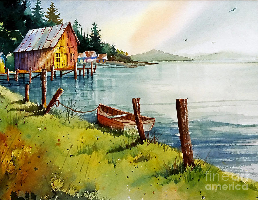 Sunrise camp #2 Painting by Frank Zampardi