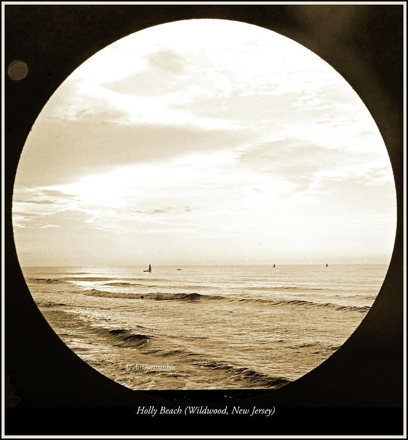 Sunrise, Holly Beach Now Wildwood, New Jersey, 1907 #1 Photograph by A Macarthur Gurmankin