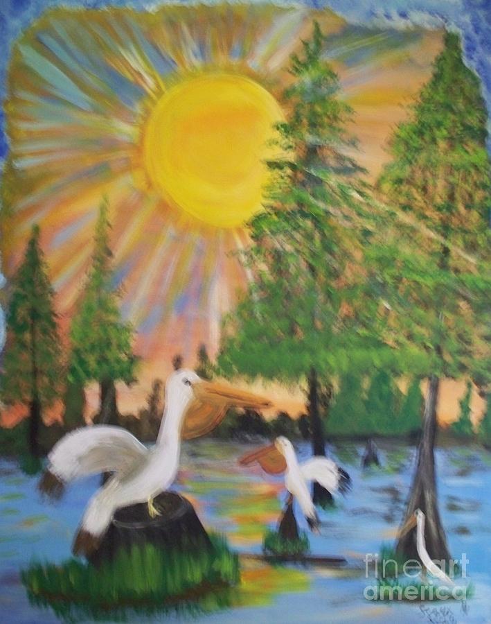 Sunrise in the Pelican State #1 Painting by Seaux-N-Seau Soileau