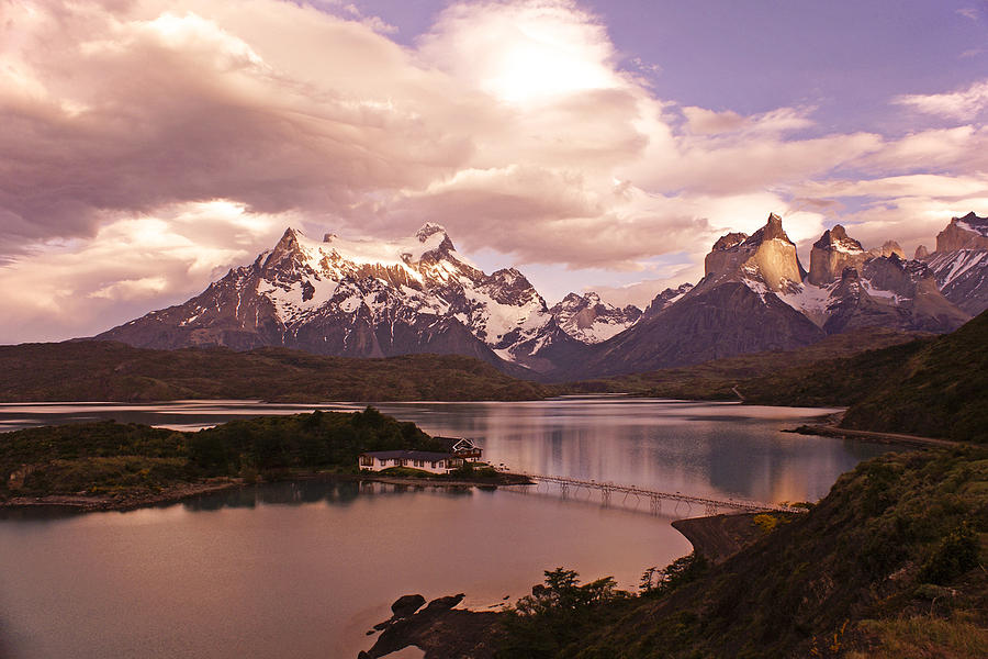 Mountain Photograph - Sunrise in Torres del Paine #1 by Michele Burgess