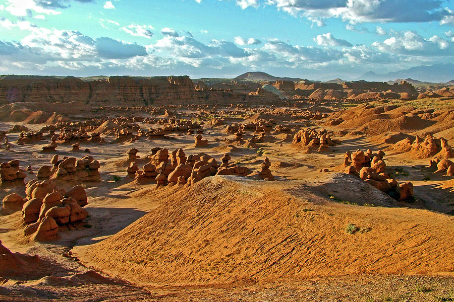 Sunrise in Valley of the Goblins in Goblin Valley State Park, Utah #1 Photograph by Ruth Hager