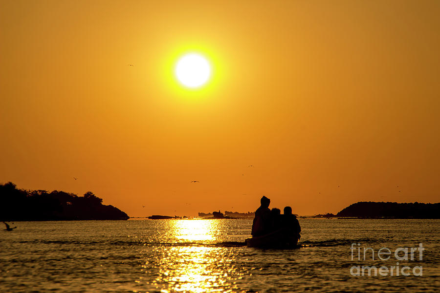 Boat Photograph - Sunrise #1 by Julio Haro