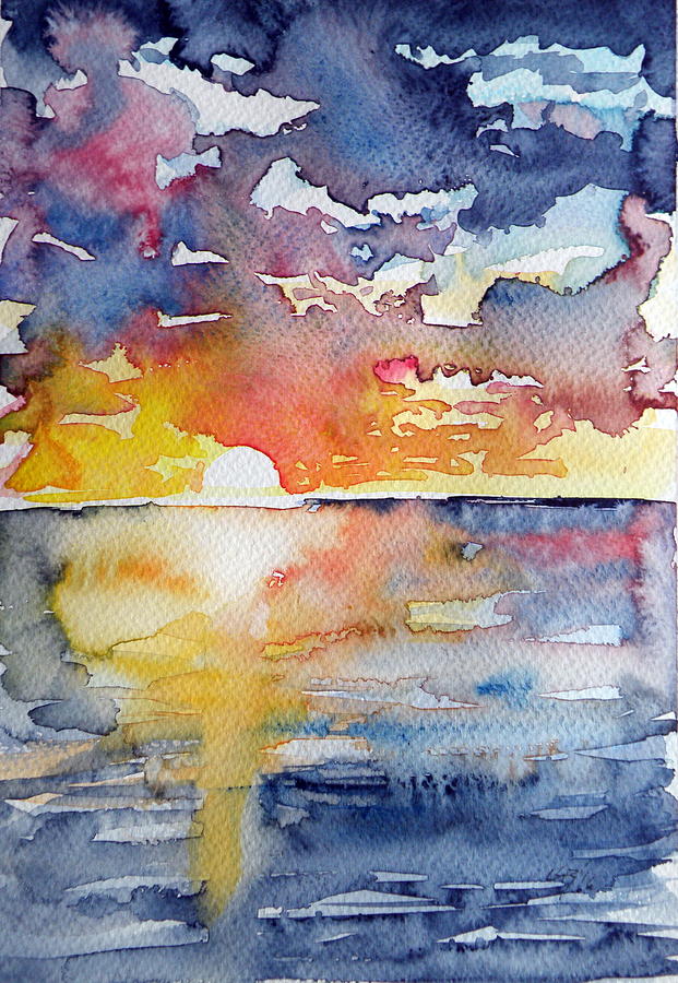 Sunrise #7 Painting by Kovacs Anna Brigitta