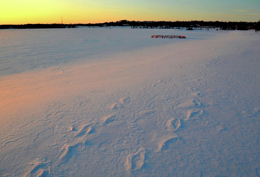 Sunrise Light On The Snow  #1 Photograph by Lyle Crump