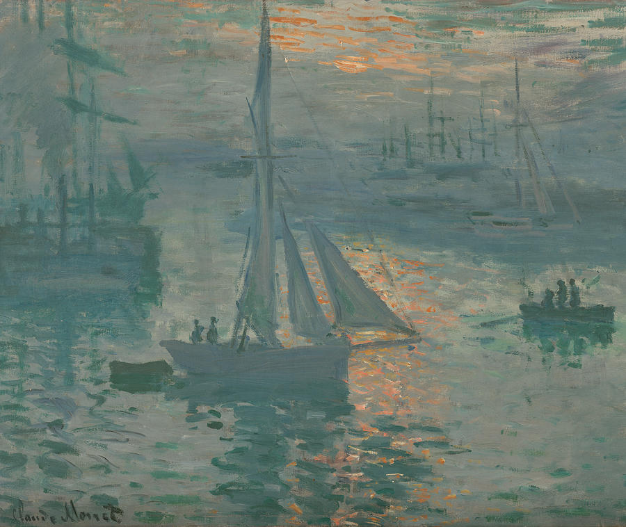 Sunrise  Marine Painting by Claude Monet