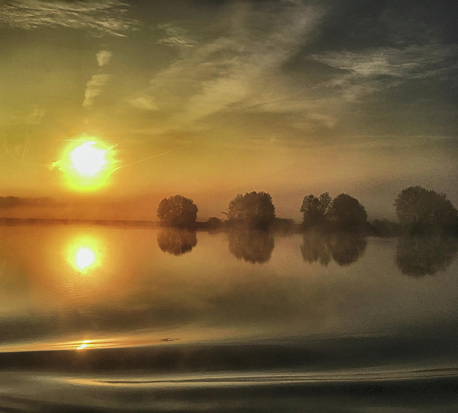 Sunrise on the Danube #1 Digital Art by Jim Pavelle