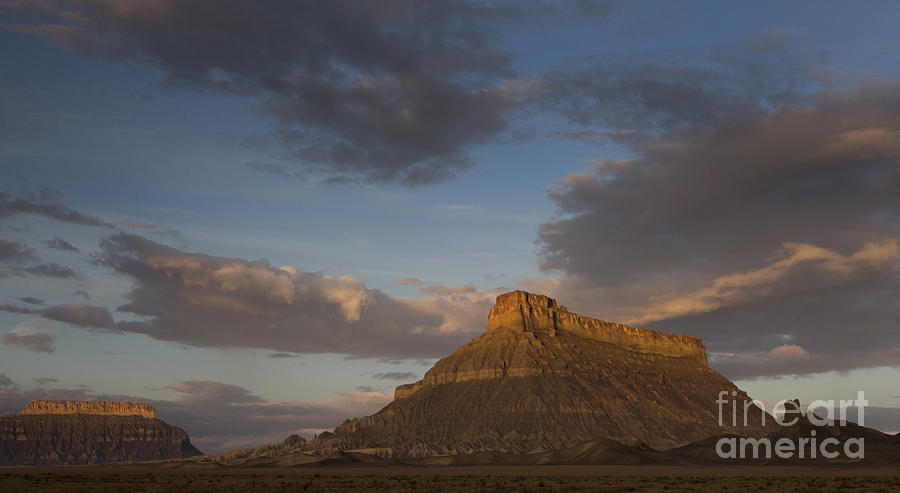 Sunrise over Factory Butte #1 Photograph by Keith Kapple