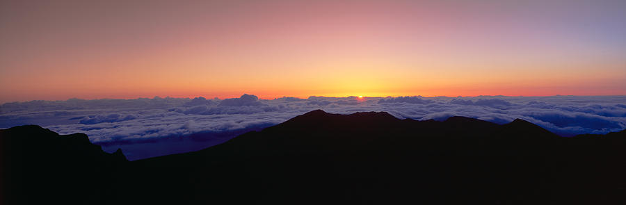 Sunrise Over Haleakala Volcano Summit #1 Photograph by Panoramic Images