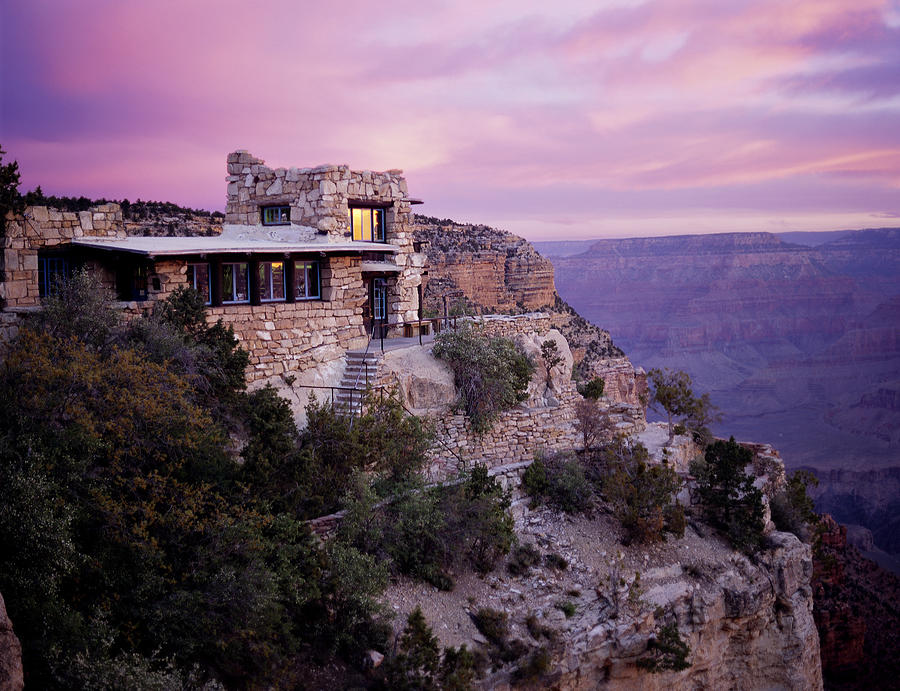 Grand Canyon National Park Photograph - Sunrise over Lookout Studio by Mike Buchheit