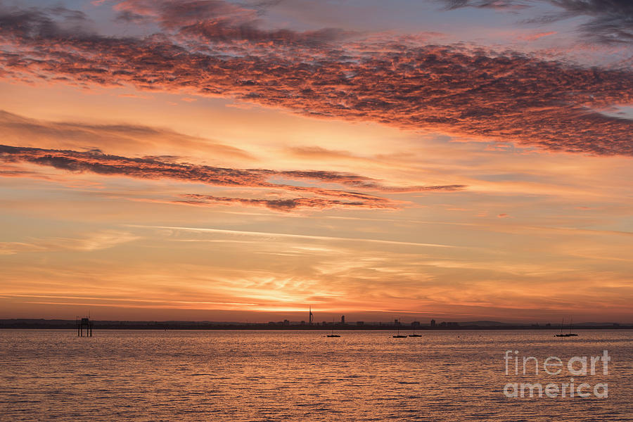 Golden Sunrise over Portsmouth  Photograph by Clayton Bastiani