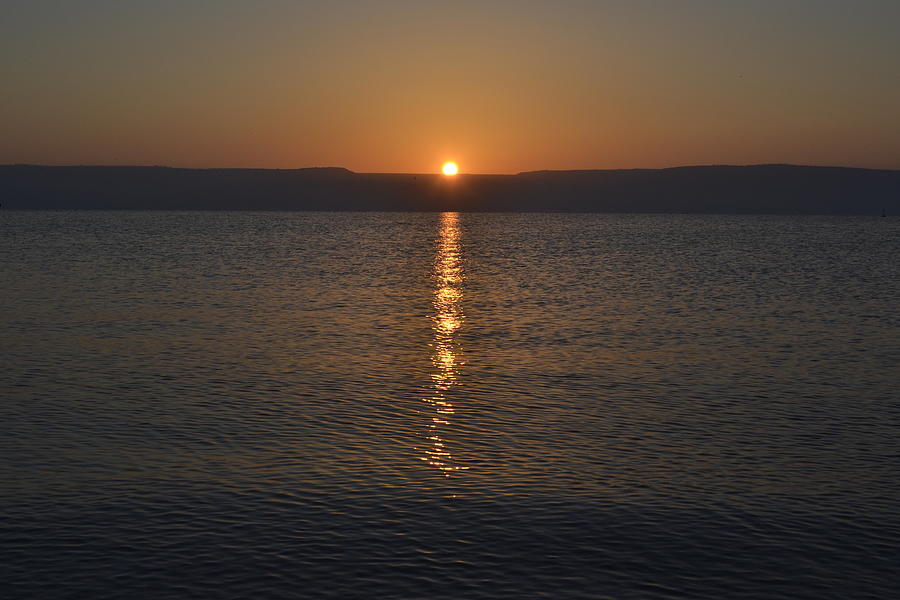 Landscape Photograph - Sunrise Over Sea of Galilee #1 by Atul Daimari