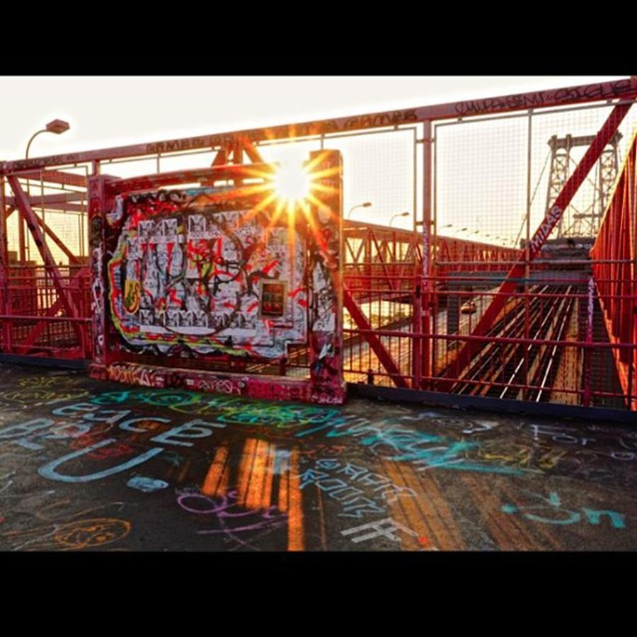 New York City Photograph - Sunrise Over The Williamsburg Bridge #1 by Picture This Photography