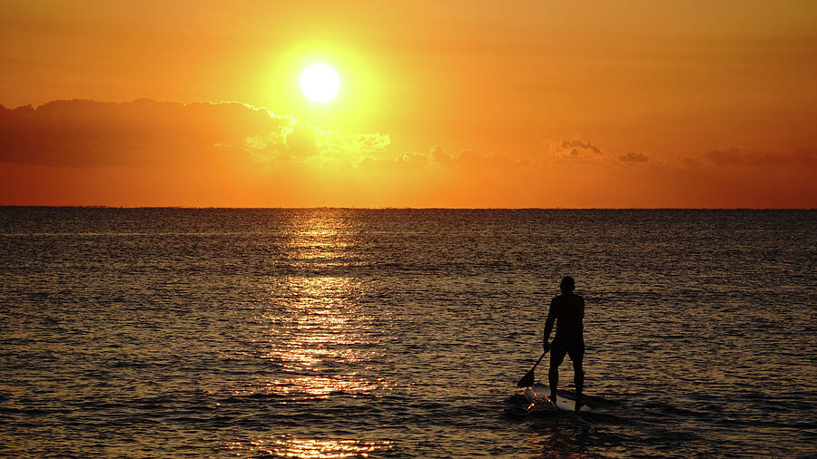 Sunrise Paddle Board Delray Beach Florida #1 Photograph by Lawrence S Richardson Jr