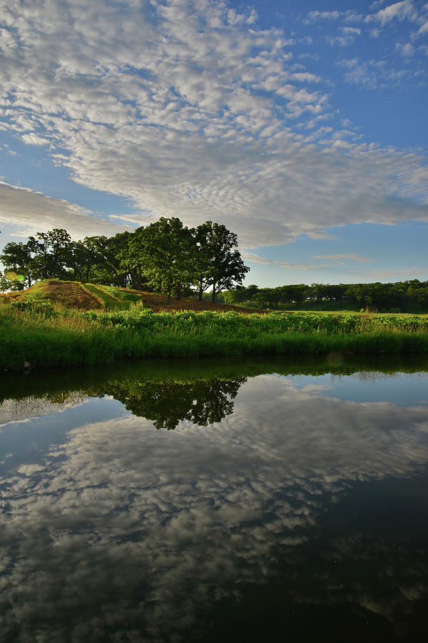 Sunrise Reflected In Nippersink Creek In Glacial Park Photograph