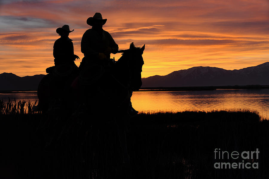 Sunrise Riders #1 Photograph by Dennis Hammer
