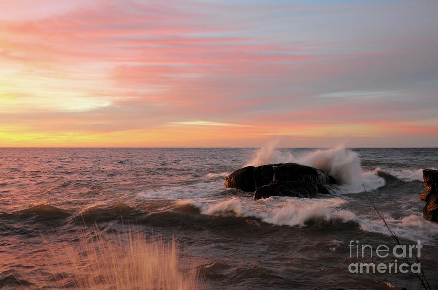 Sunrise Waves #1 Photograph by Sandra Updyke