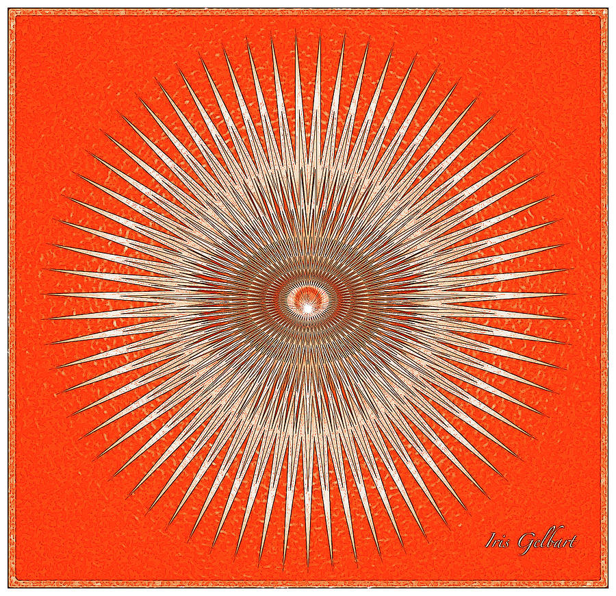 Suns Eye 2 Digital Art by Iris Gelbart