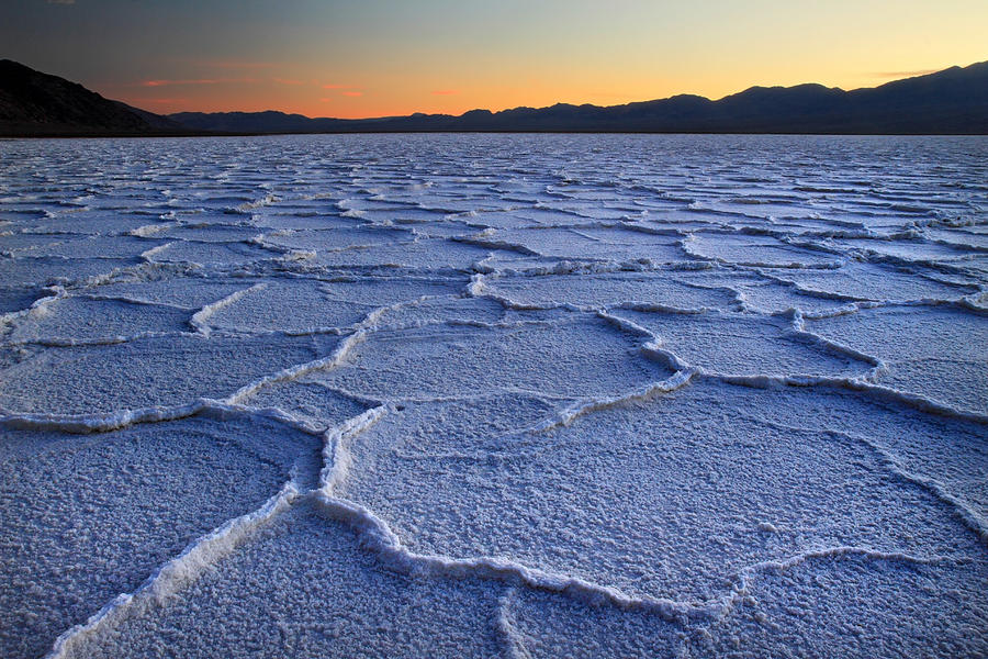 Sunset at Badwater in Death Valley #1 Photograph by Pierre Leclerc Photography