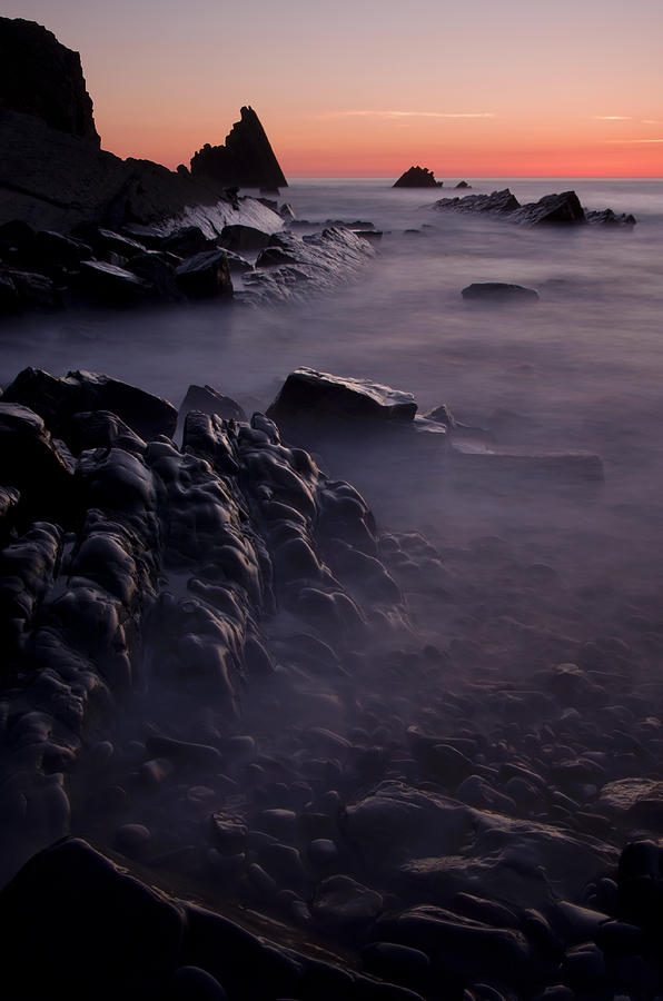 Sunset Photograph - Sunset at Blegberry Beach #1 by Pete Hemington