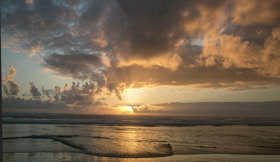 Sunset at Cannon Beach #1 Photograph by Elvira Butler