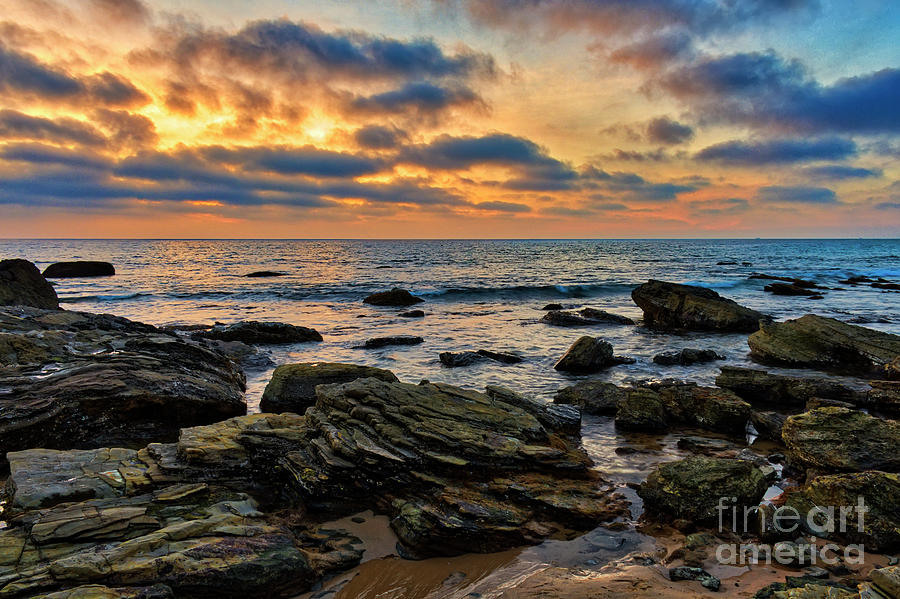 Sunset Photograph - Sunset At Crystal Cove #2 by Eddie Yerkish
