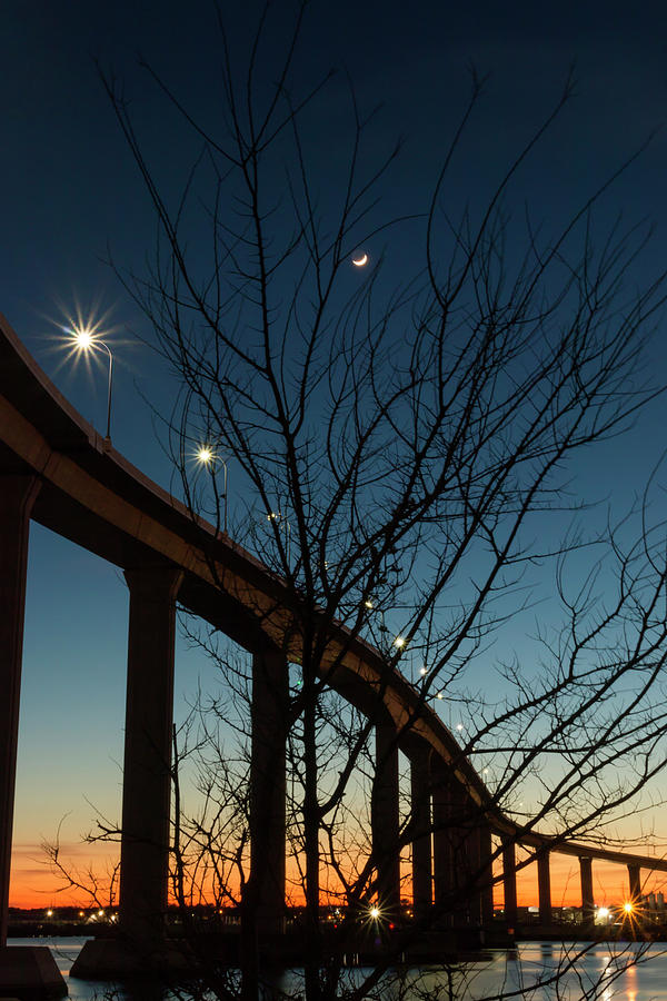 Sunset at Jordan Bridge #1 Photograph by Travis Rogers