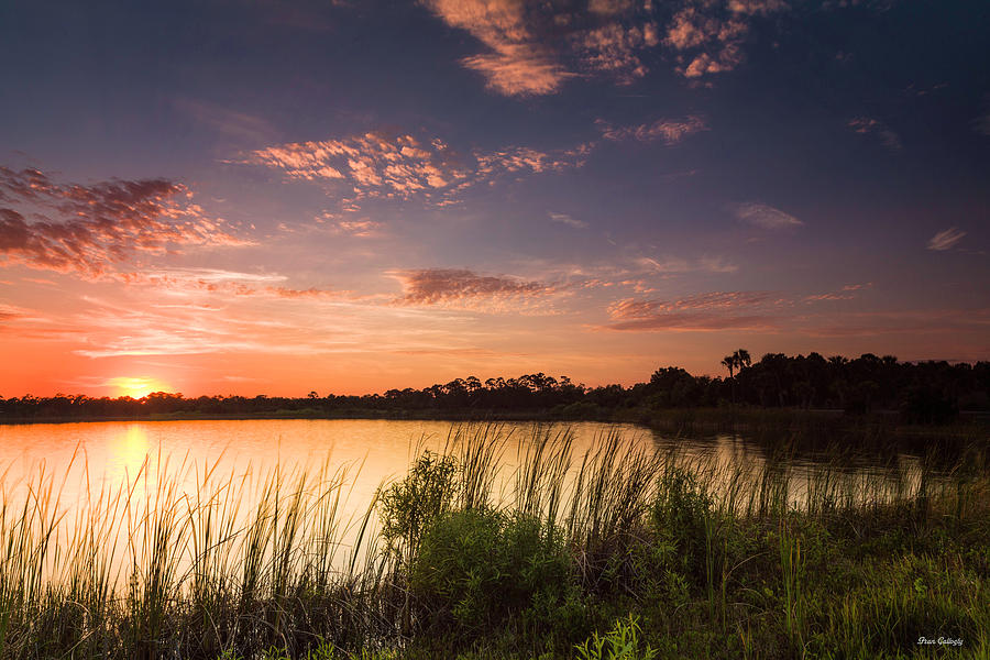Sunset at the Lake #1 Photograph by Fran Gallogly