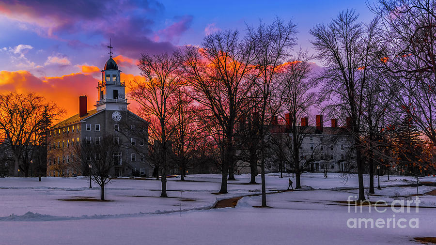Sunset at the Middlebury College #2 Photograph by Scenic Vermont Photography