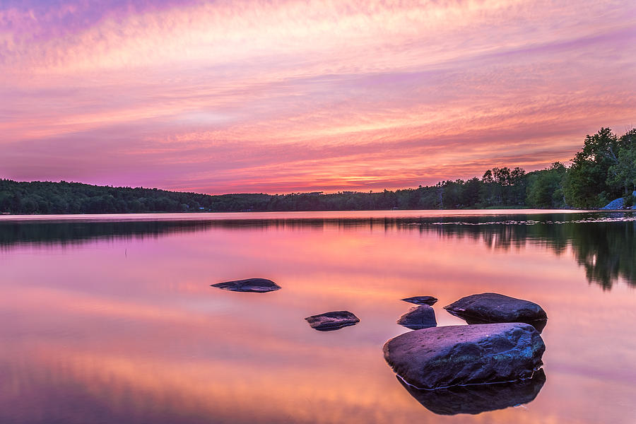 Sunset at Tucker Lake Nova Scotia Photograph by Travel and Destinations ...