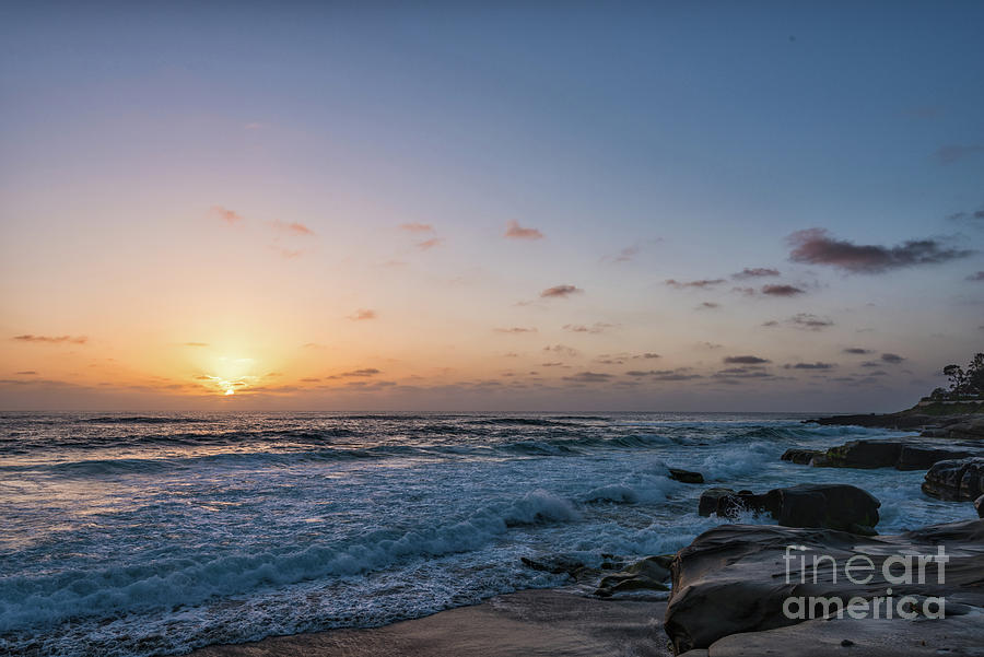 Sunset at Windansea Beach Photograph by David Levin