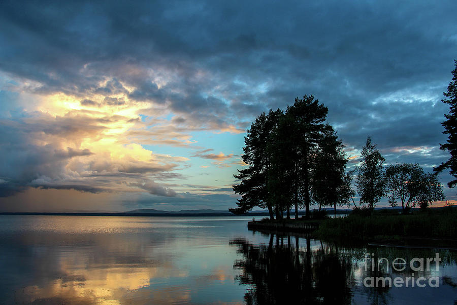 Sunset Beach At Orsa Lake In Dalarna, Sweden. Photograph