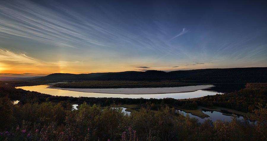 Sunset in Karasjok Valley Photograph by Pekka Sammallahti