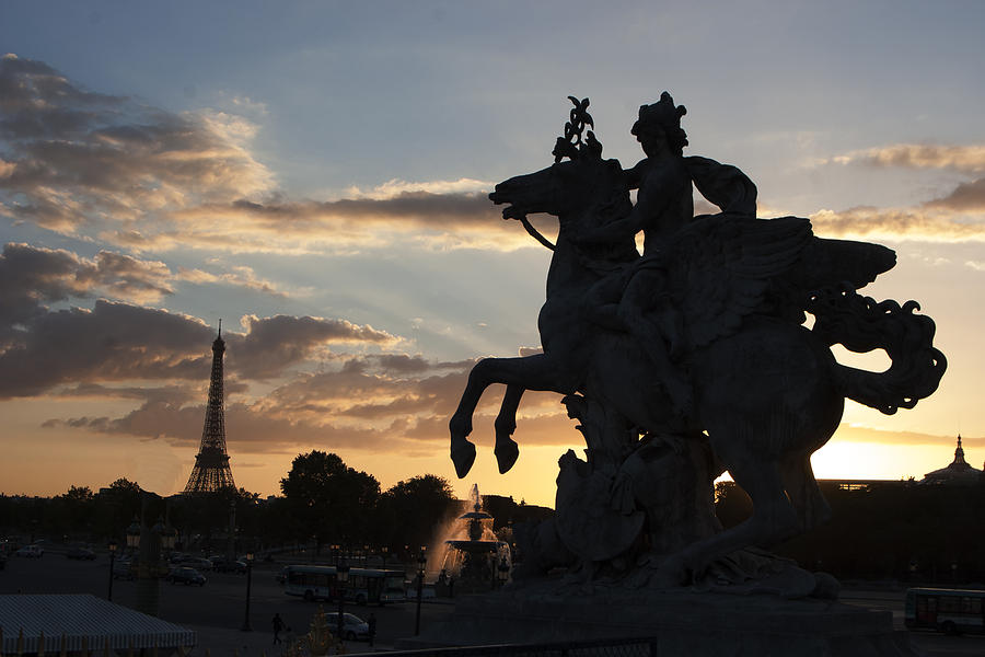 Sunset In Paris Photograph