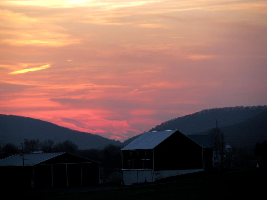Sunset in Pennsylvania #2 Photograph by Donna Brown