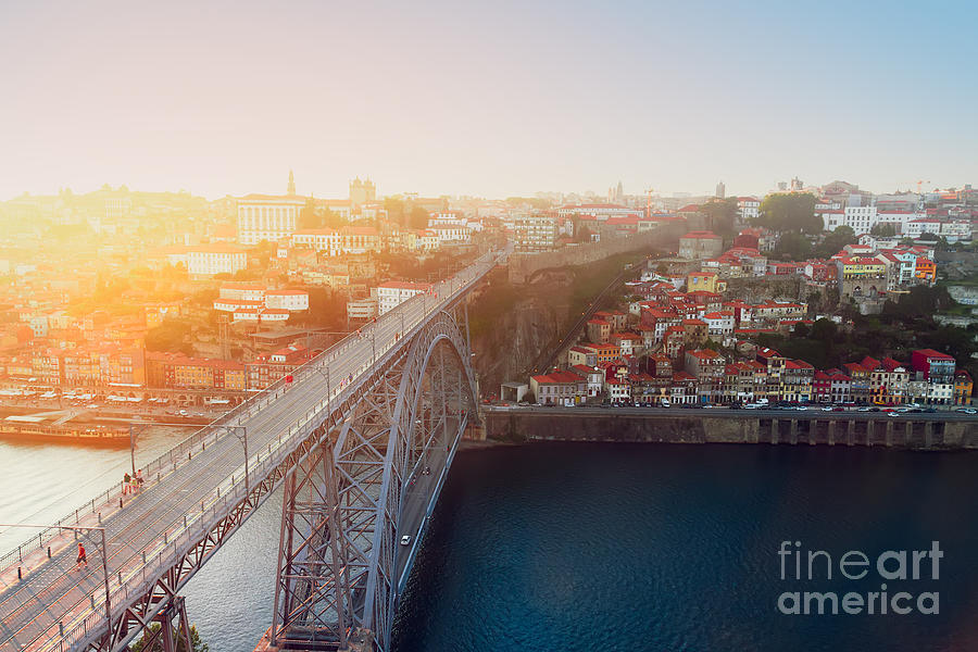 Sunset in  Porto #1 Photograph by Anastasy Yarmolovich