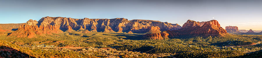 Sunset in Sedona Panorama Photograph by Alexey Stiop