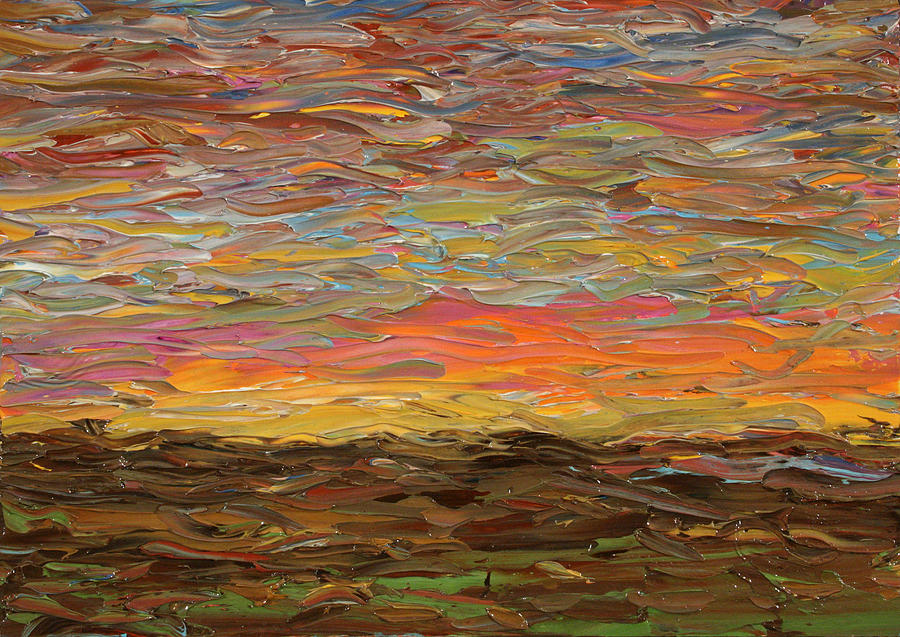 Vincent Van Gogh Painting - Sunset by James W Johnson