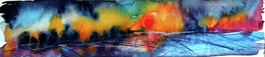 Sunset #1 Painting by Kovacs Anna Brigitta