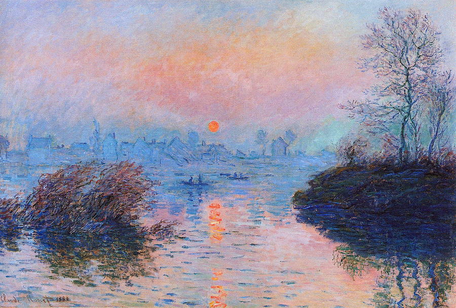 claude monet paintings sunset