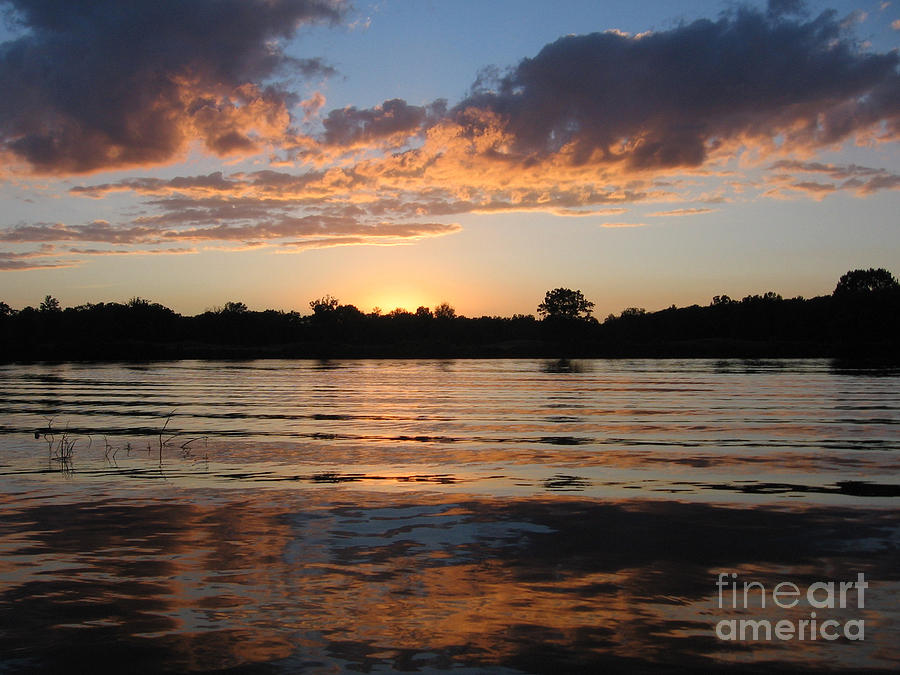 Sunset on the Thornapple River #1 Photograph by Lisa Dionne