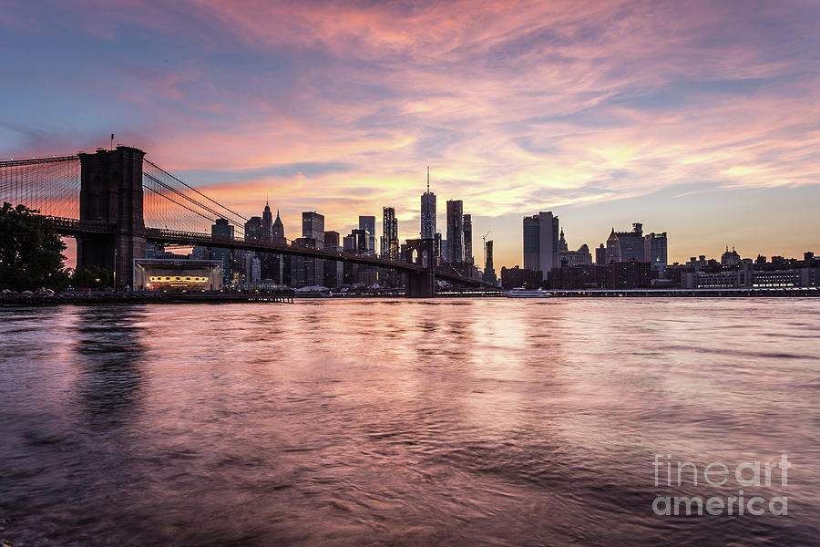 Sunset over New York City.  #1 Photograph by Didier Marti