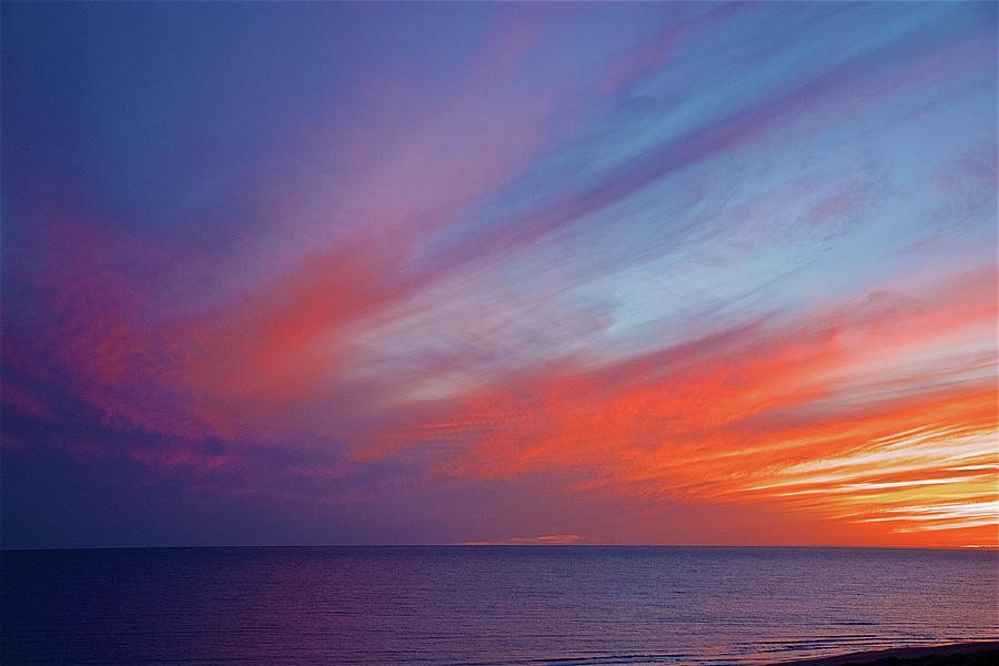 Sunset Over Sea Of Cortez Near Puerto Penasco In Sonora-mexico 