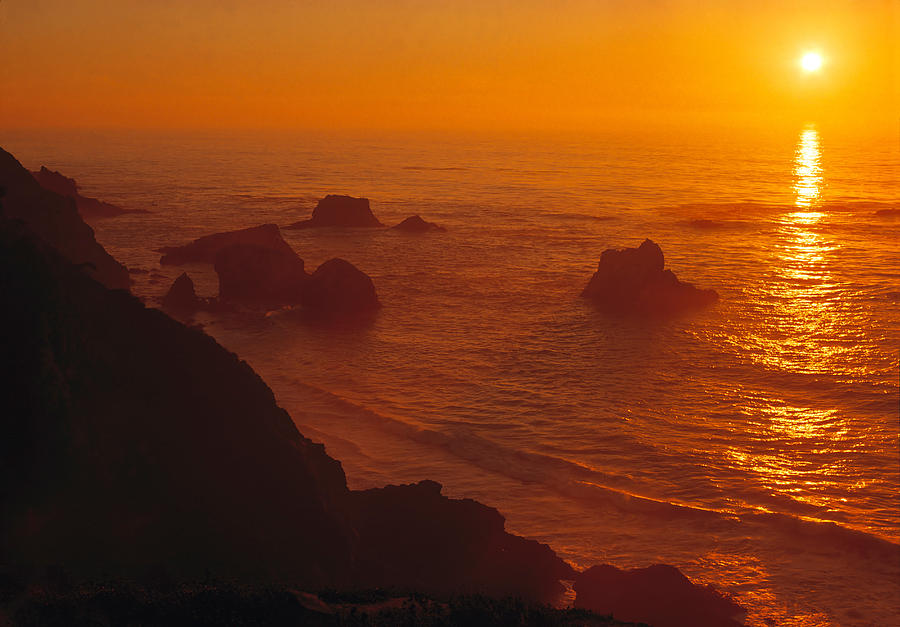 Sunset over the Pacific Ocean #1 Photograph by Douglas Pulsipher