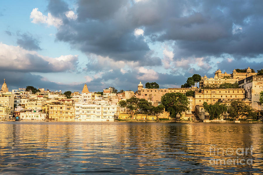Sunset over Udaipur #1 Photograph by Didier Marti