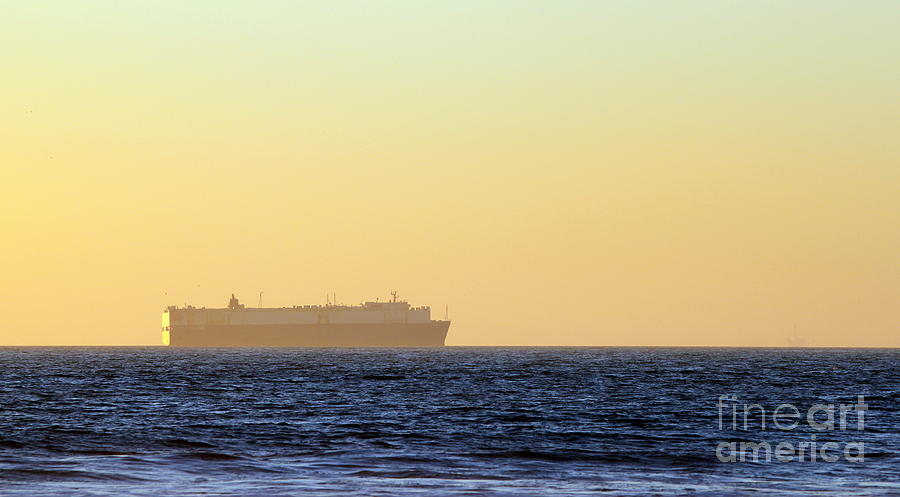 Sunset Ship #1 Photograph by Henrik Lehnerer