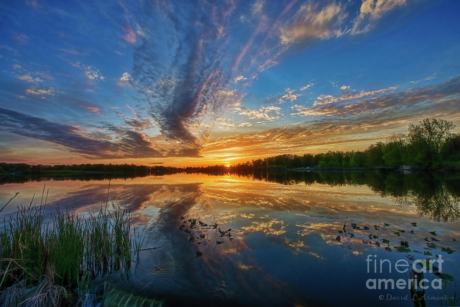 Sunset Shipshe Lake #1 Photograph by David Arment