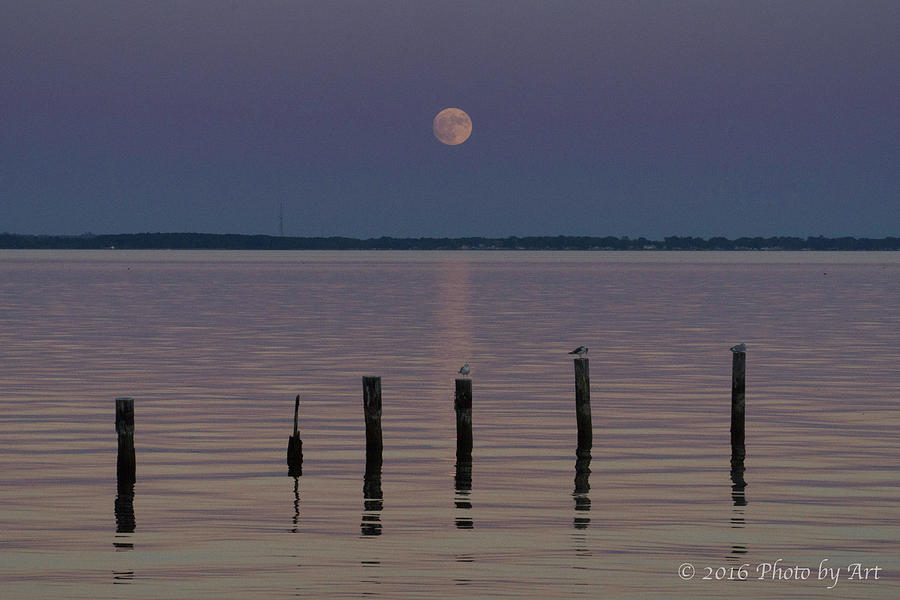 Super Moon Colonial Beach VA by Arthur English Super Moon Colonial Beach VA by Arthur English