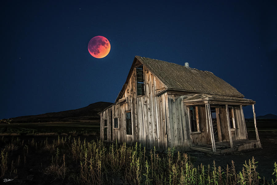Super Moon on the Homestead #1 Photograph by Russell Wells