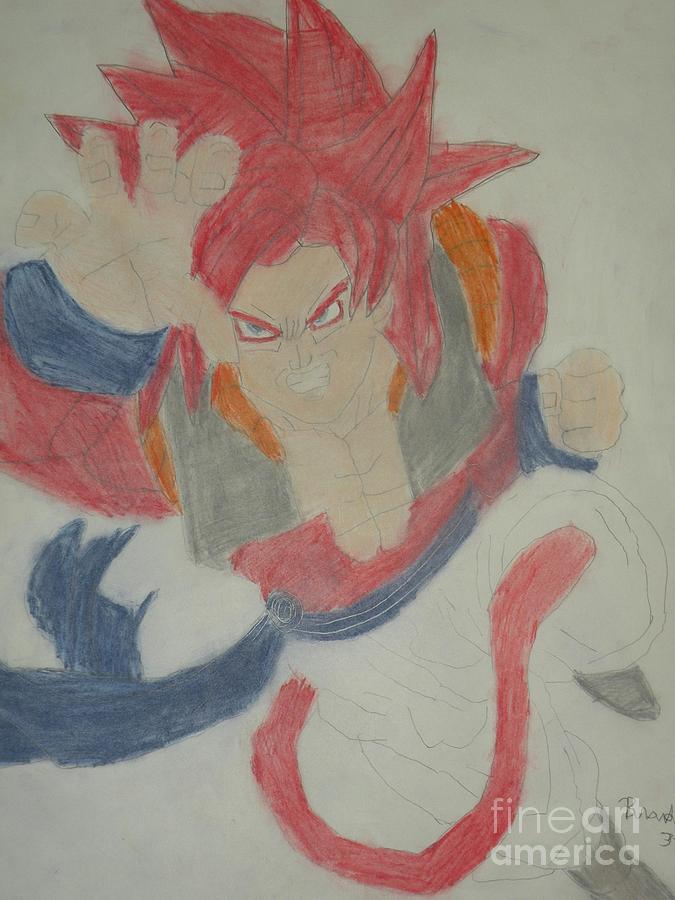 Super Saiyan 5 Vegito And Super Saiyan 5 Gogeta Drawing by Brandon Forney -  Fine Art America