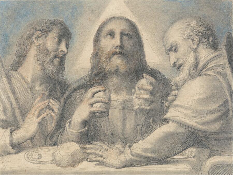 Supper at Emmaus Painting by Richard Cosway - Fine Art America